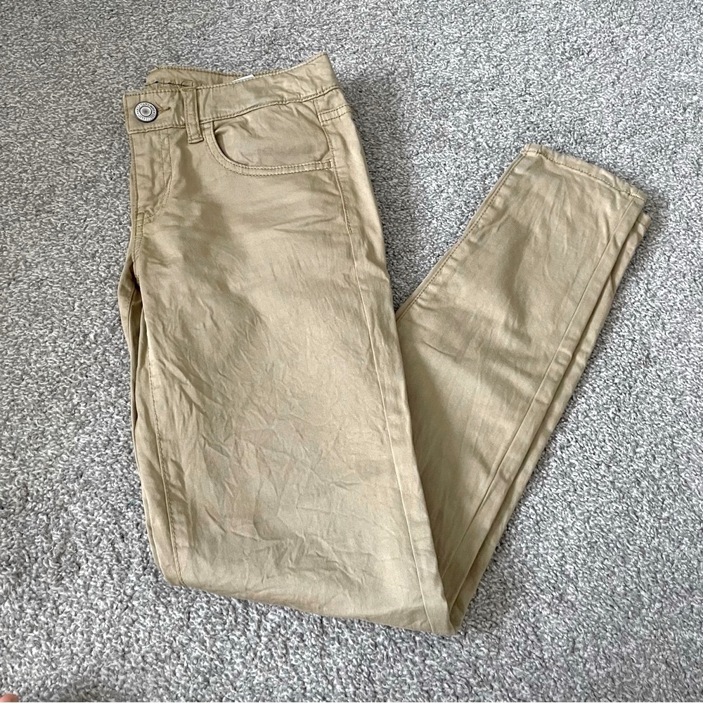 3/$25 American Eagle Low Rise Tan Skinny Jeans